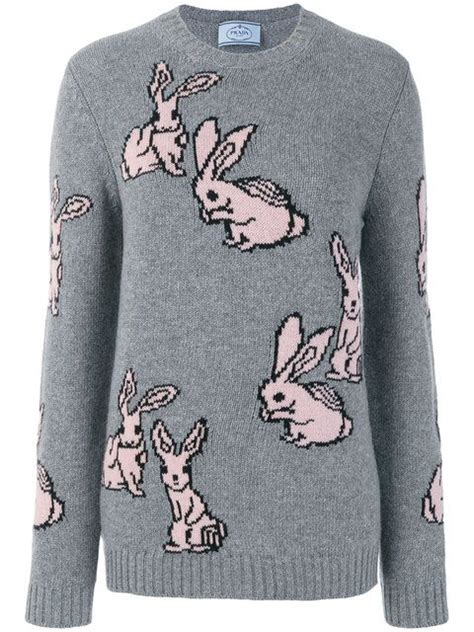 prada sweater with rabbits|prada polo shirts.